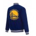Golden State Warriors Varsity Royal Blue Wool Jacket